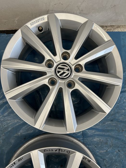 478 Felgi Aluminiowe Volkswagen VW R 16 5x112 Bardzo Ładne