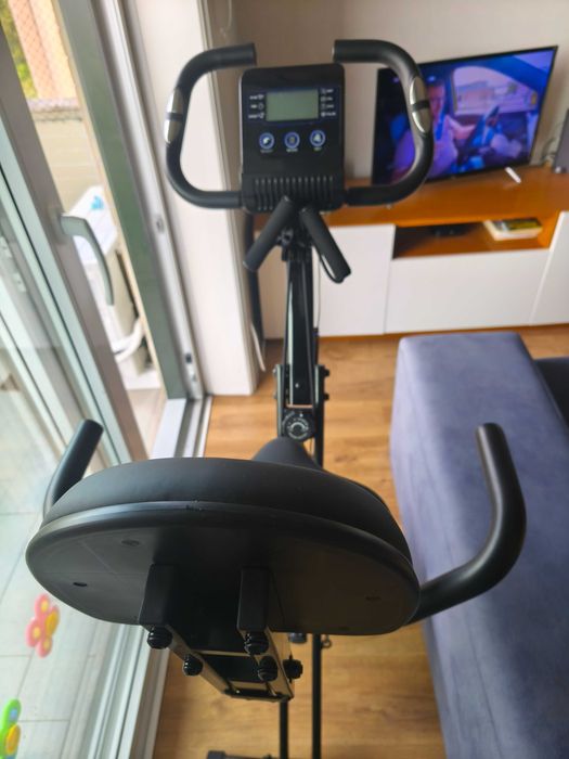 Bicicleta Magnética BIGZZIA Dobrável X-Bike 3 Em 1 Ajustável