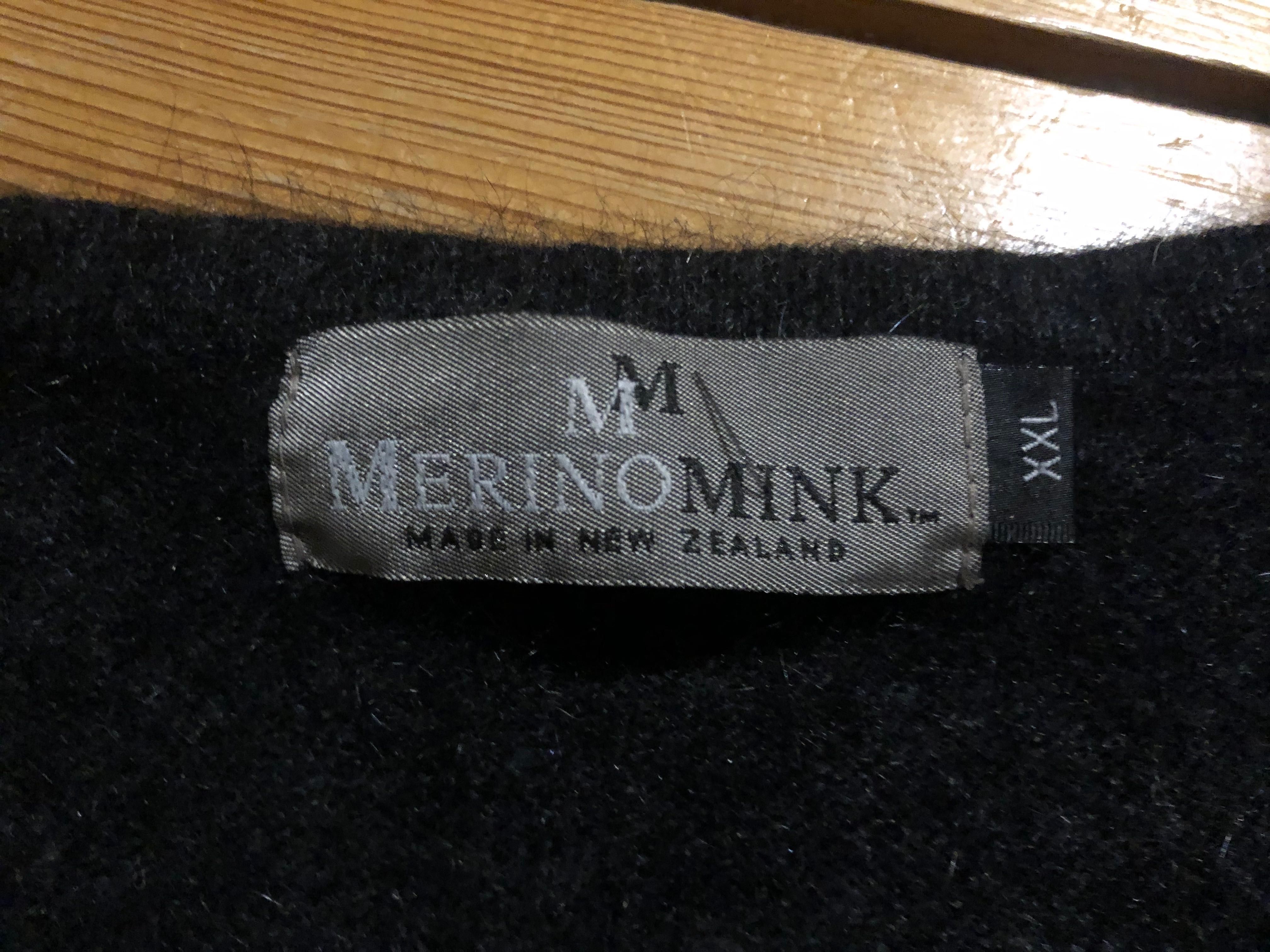 Merino Mink sweter z welny oposa lekka ciepla chmurka XXL
