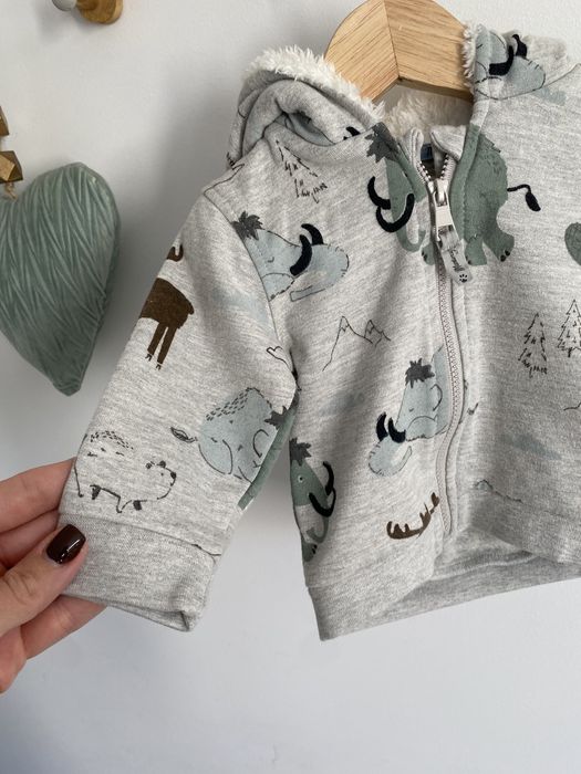 Bluza jak newbie 62 w mamuty z kapturem z uszami