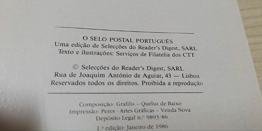 O Selo Postal Português.