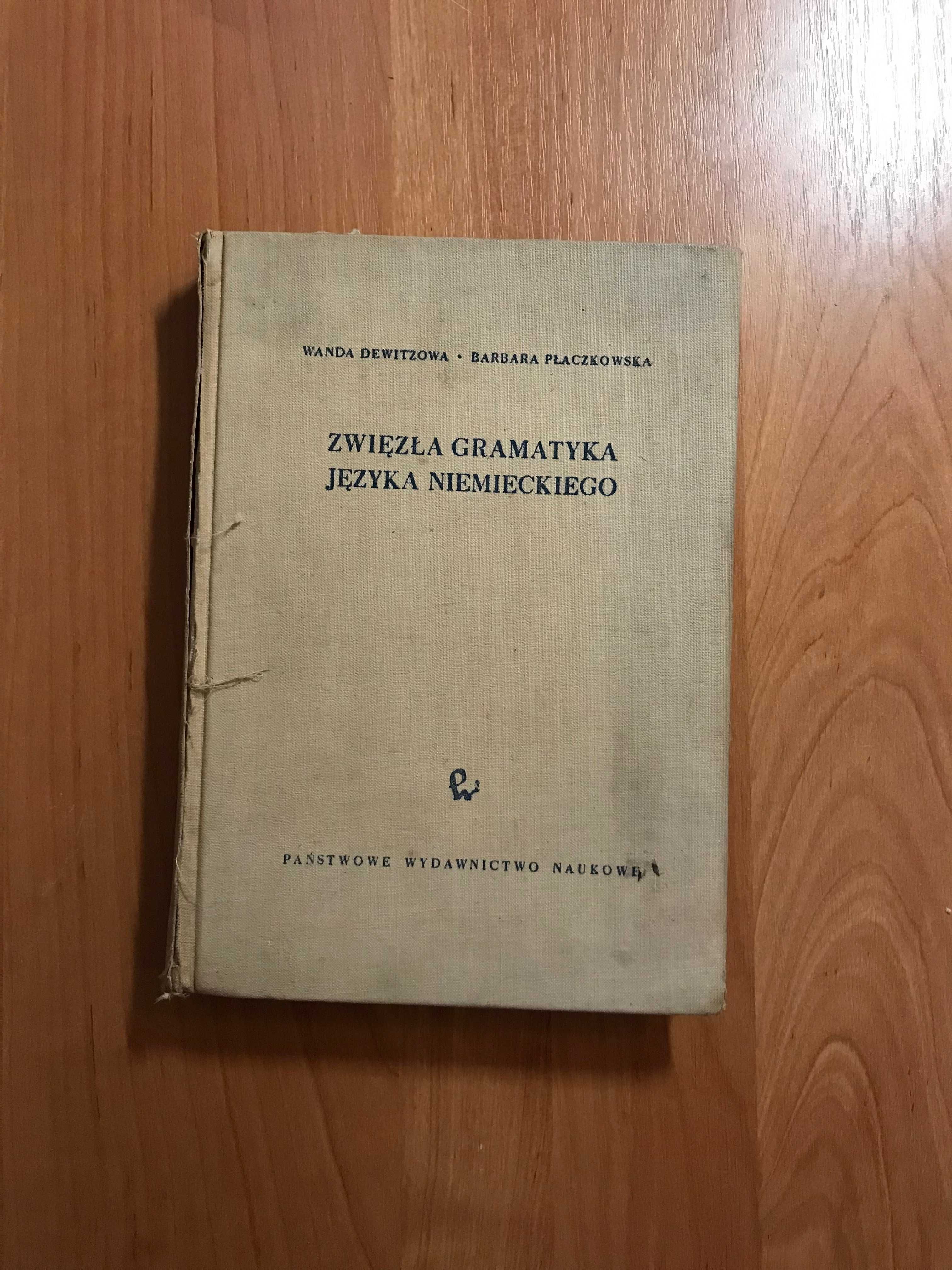 Zwięzła gramatyka języka niemieckiego Dewitzowa Płaczkowska 1958r