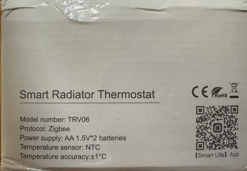 Термоголовка термоклапан радіатора  Avatto TRV-06 Zigbee 3.0 Tuya