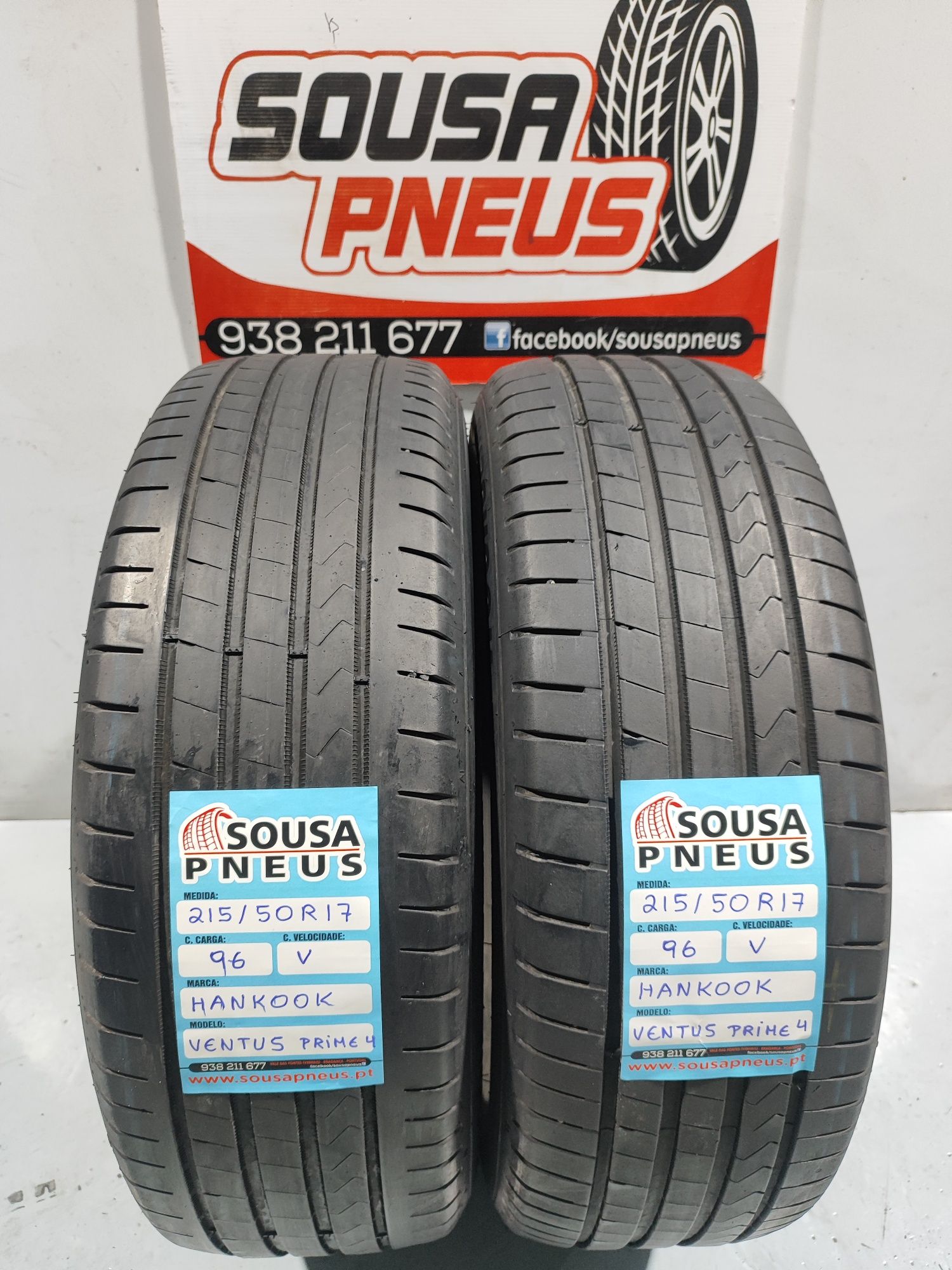 2 pneus semi novos 215-50R17 hankook - Oferta dos Portes