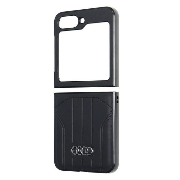 Audi Synthetic Leather MagSafe Z Flip6F741 czarny/black hardcase AU-