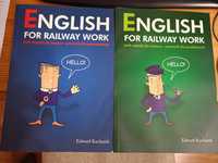 Książki: "Język angielski dla kolejarzy" - NOWE / komplet