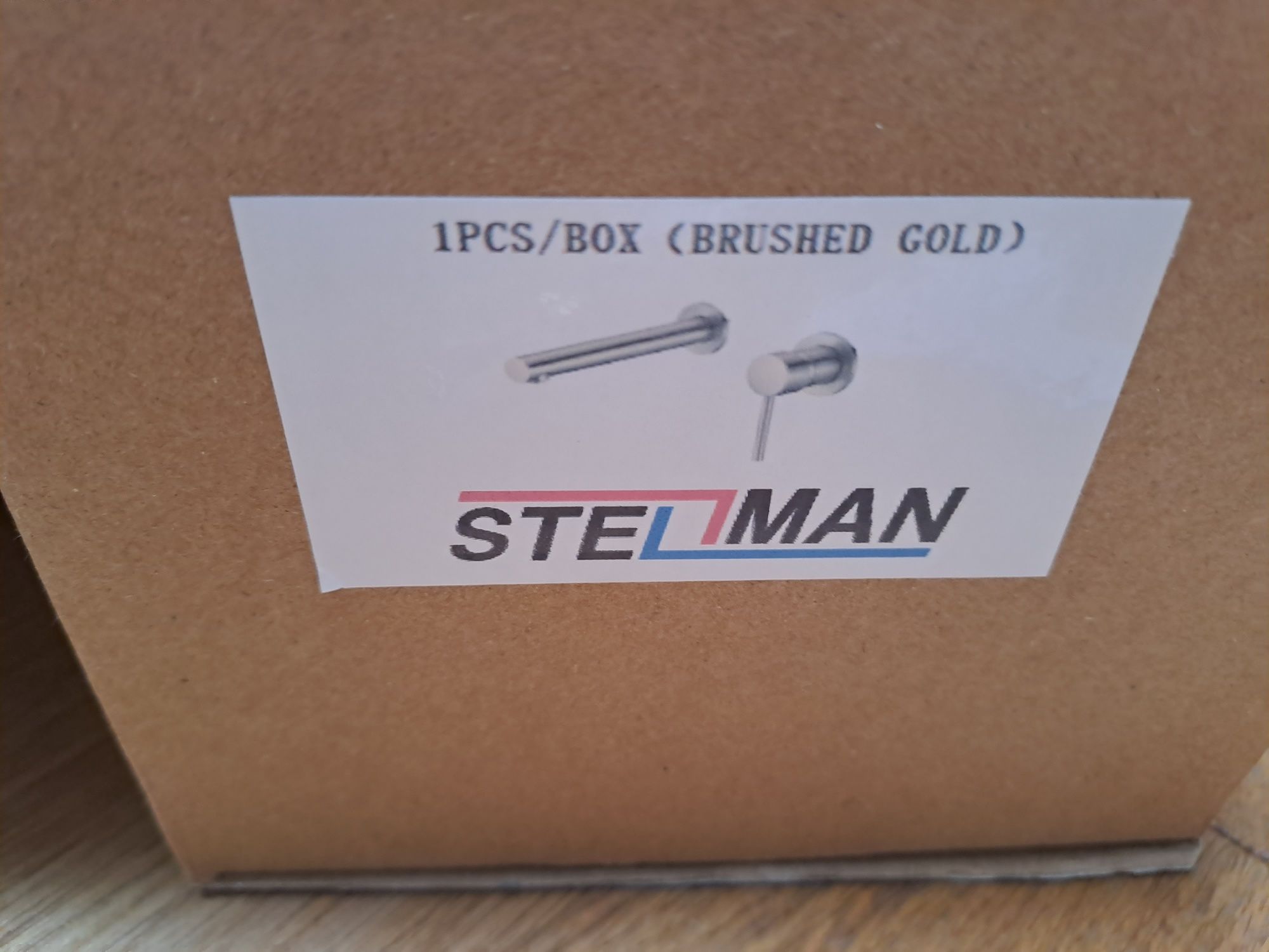 Stellman podtynkowa bateria umywalkowa złoto szczotkowane