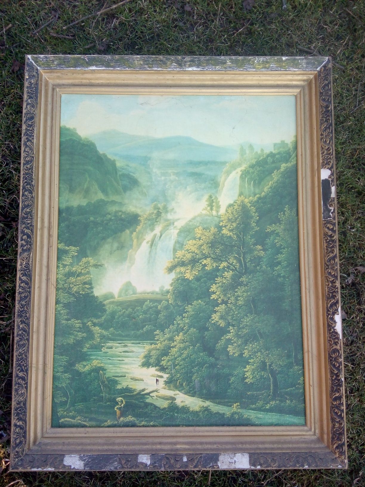 Картина МАТВЕЕВ.Ф.М "Водопад в Велино Близ Терни" - 1978год
