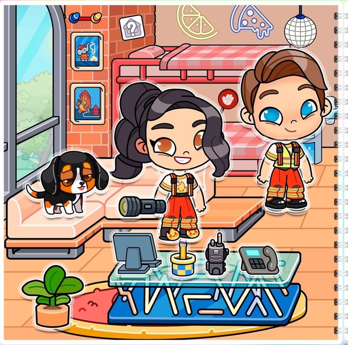 Аватар "Пожежна частина та Поліція" альбом на липучках.