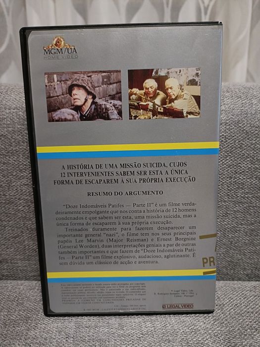 Doze Indomáveis Patifes 1 e 2 Vhs