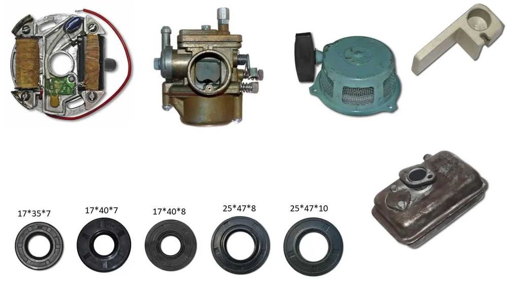 Запчасти на мотокультиватор мотоблок Крот Нева