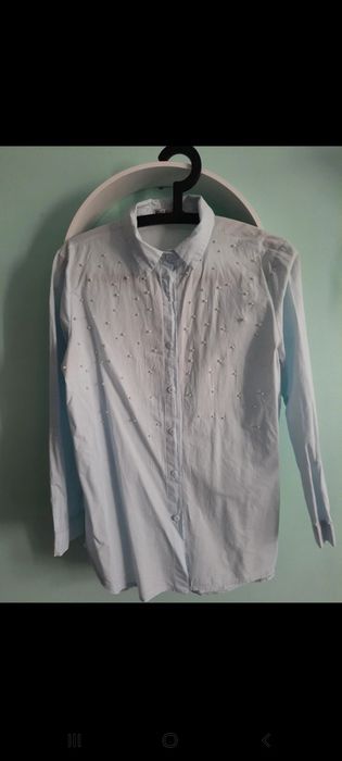 Koszula z perelkami oversize