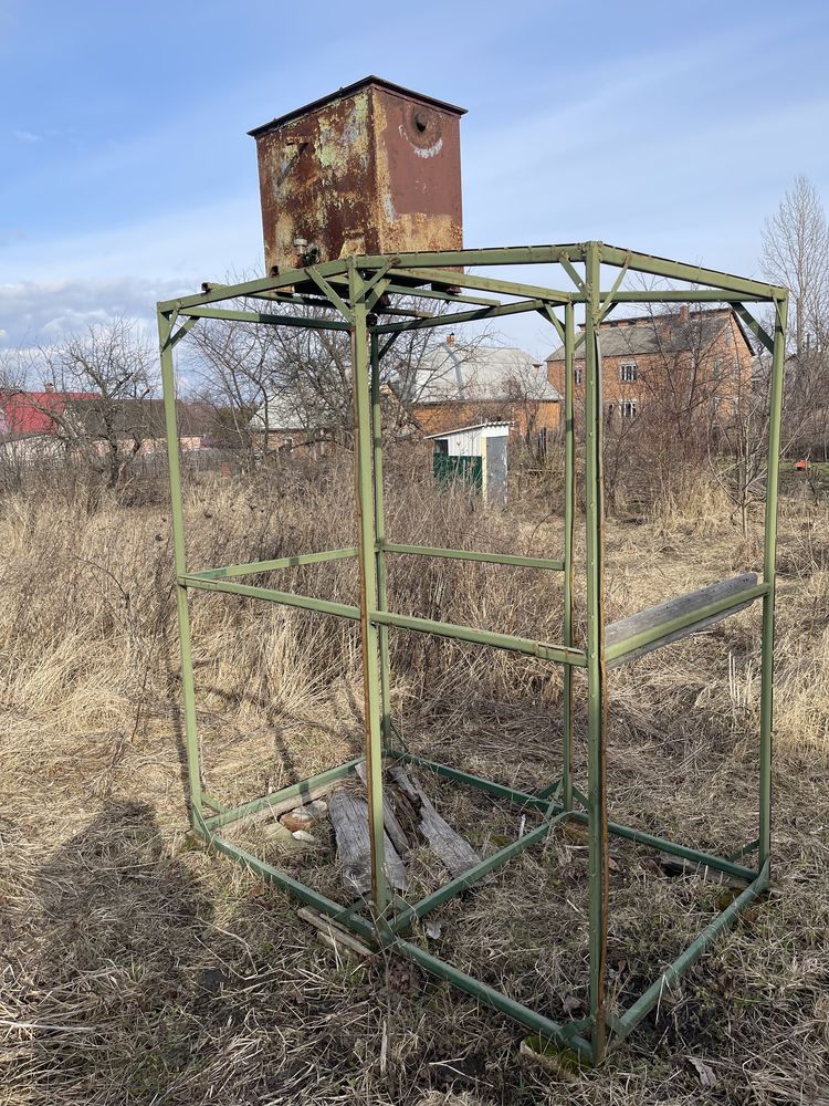 Летний душ, с баком, переносной, с тамбуром. Дача. Загородний дом.