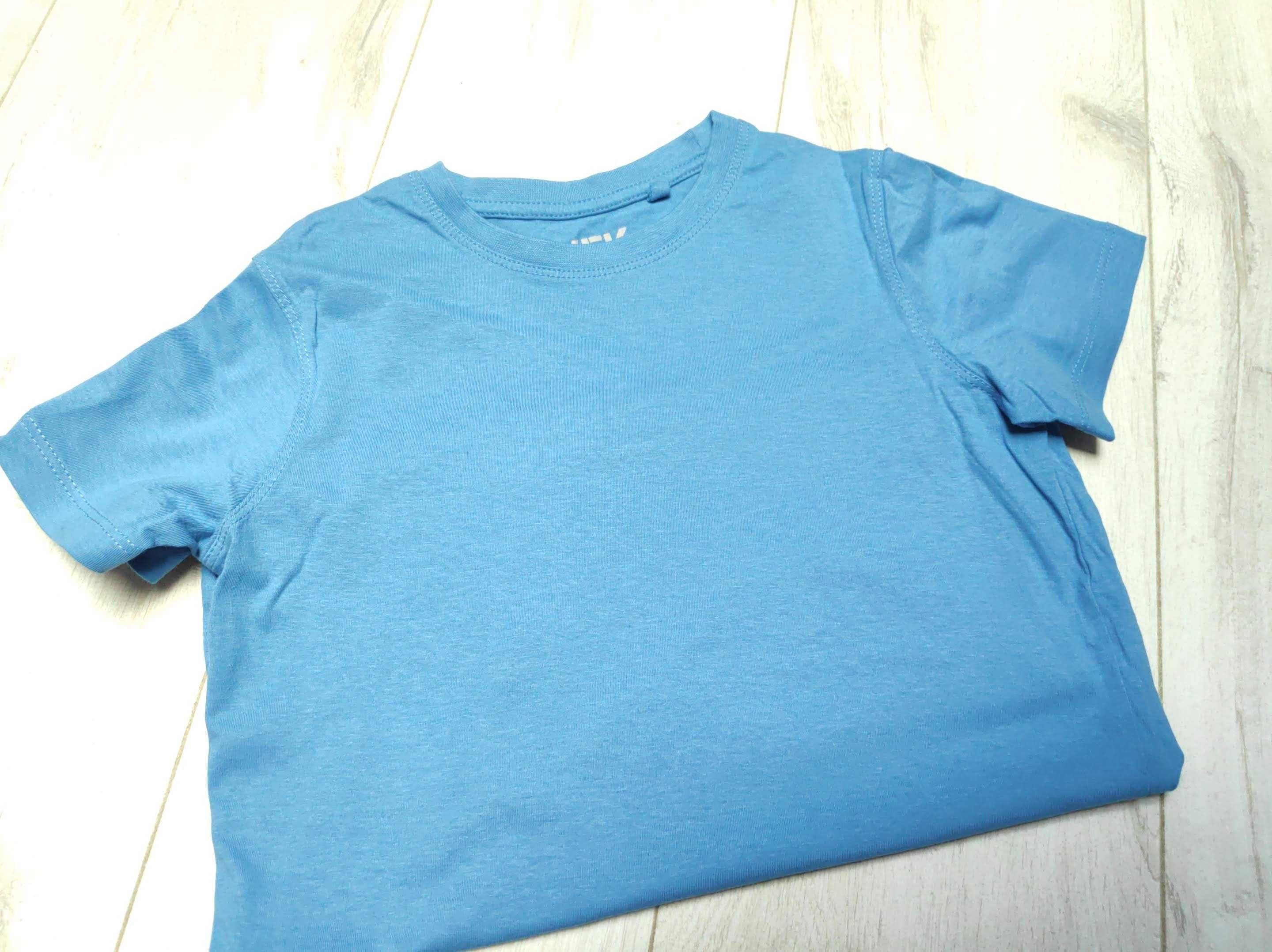 T-shirt błękitny, rozmiar 134-140