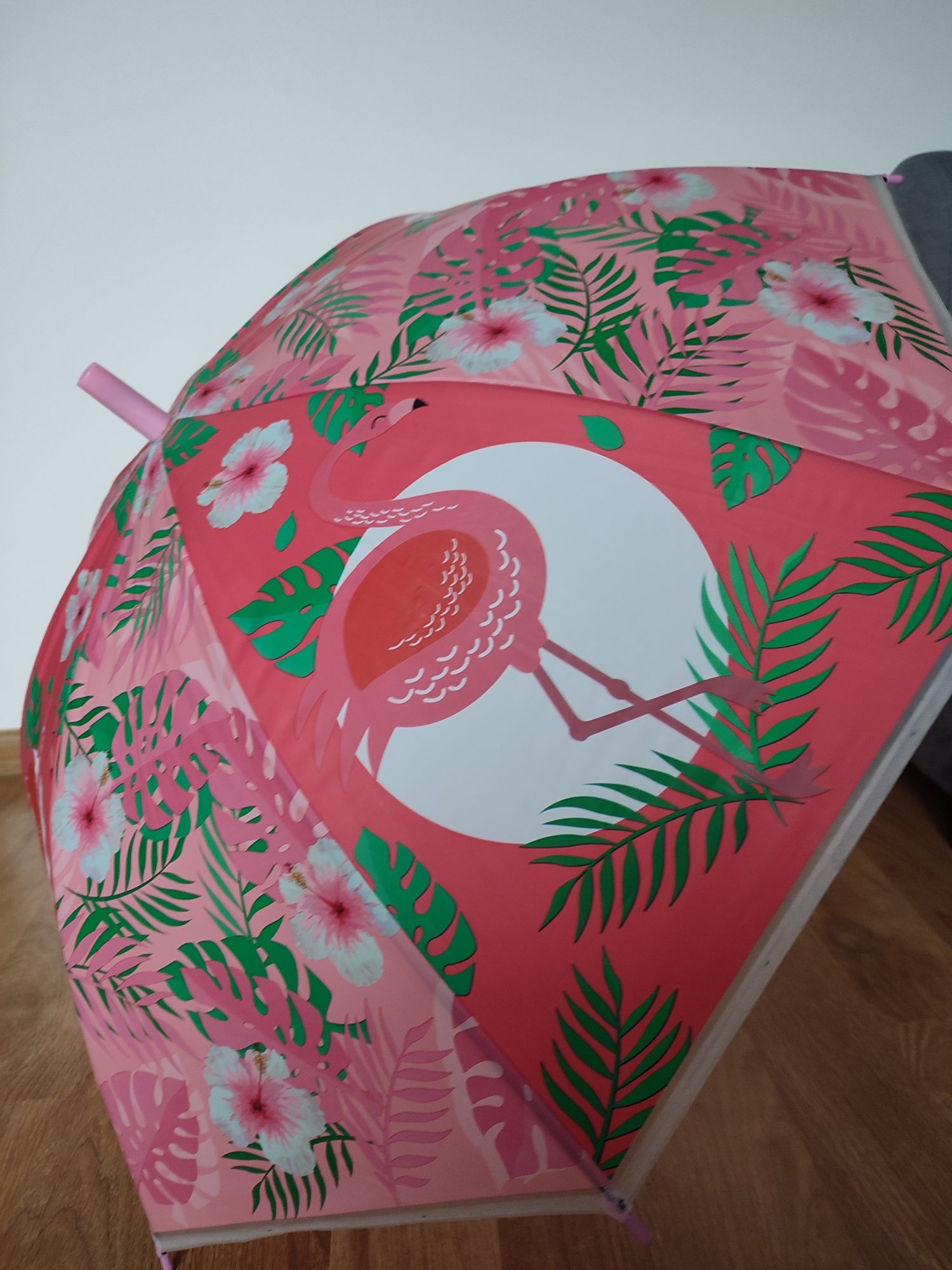 Parasolka z flamingiem dla dziewczynki