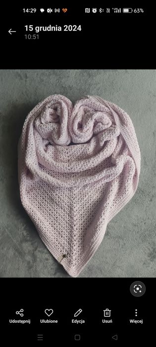 Chusta ręcznie robiona