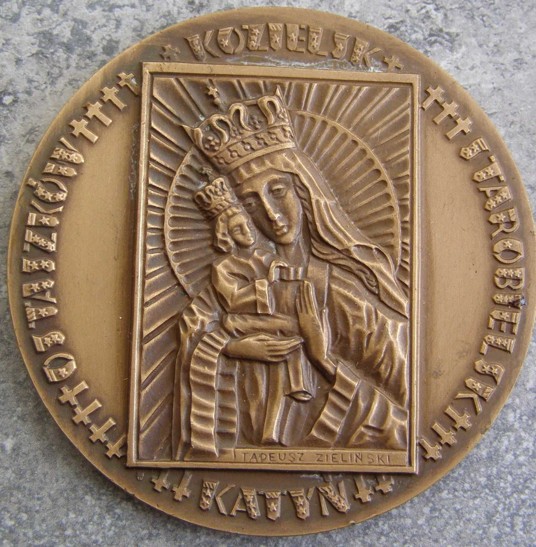 Medal " Katyń" śr . 7 cm