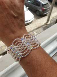 Pulseira feita de cristais Swarovski (2AB)