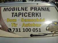 Mobilne pranie i czyszczenie tapicerki samochodowej  kanapy dywany