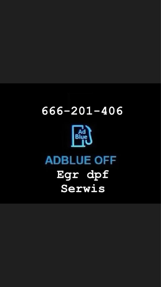 Serwis Naprawa Adblue SCR DPF EGR NOx OFF Dojazd do klienta