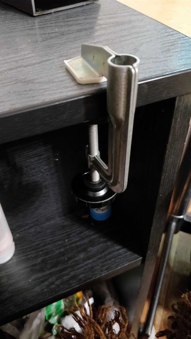 Ретро лампа на струбцине (СССР)