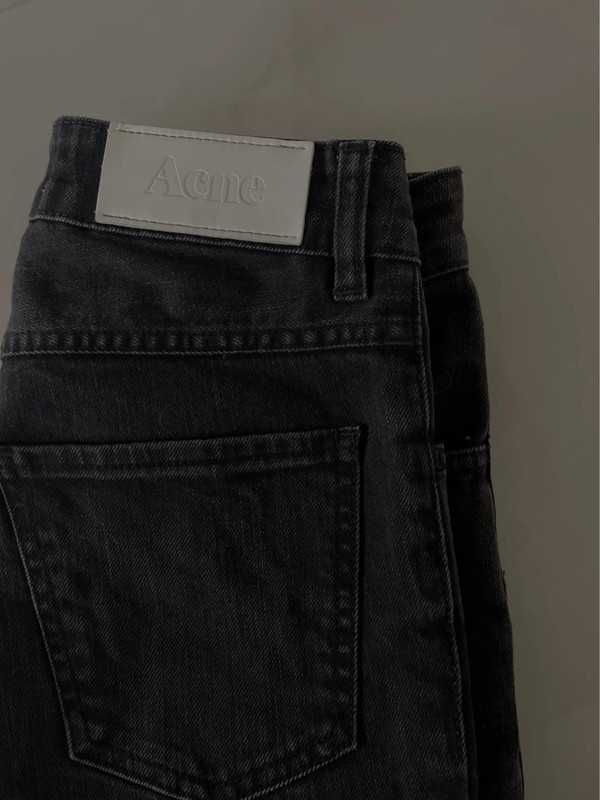 Jeansy ACNE STUDIOS straight slim 36 27/32 spodnie czarne