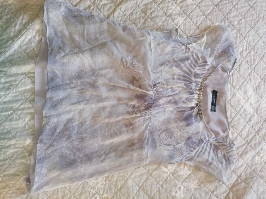 Túnica em seda forrada