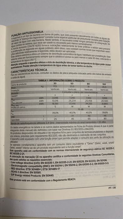 Vendo Termoacumulador Ariston VELIS PRO 100 ES EU PT