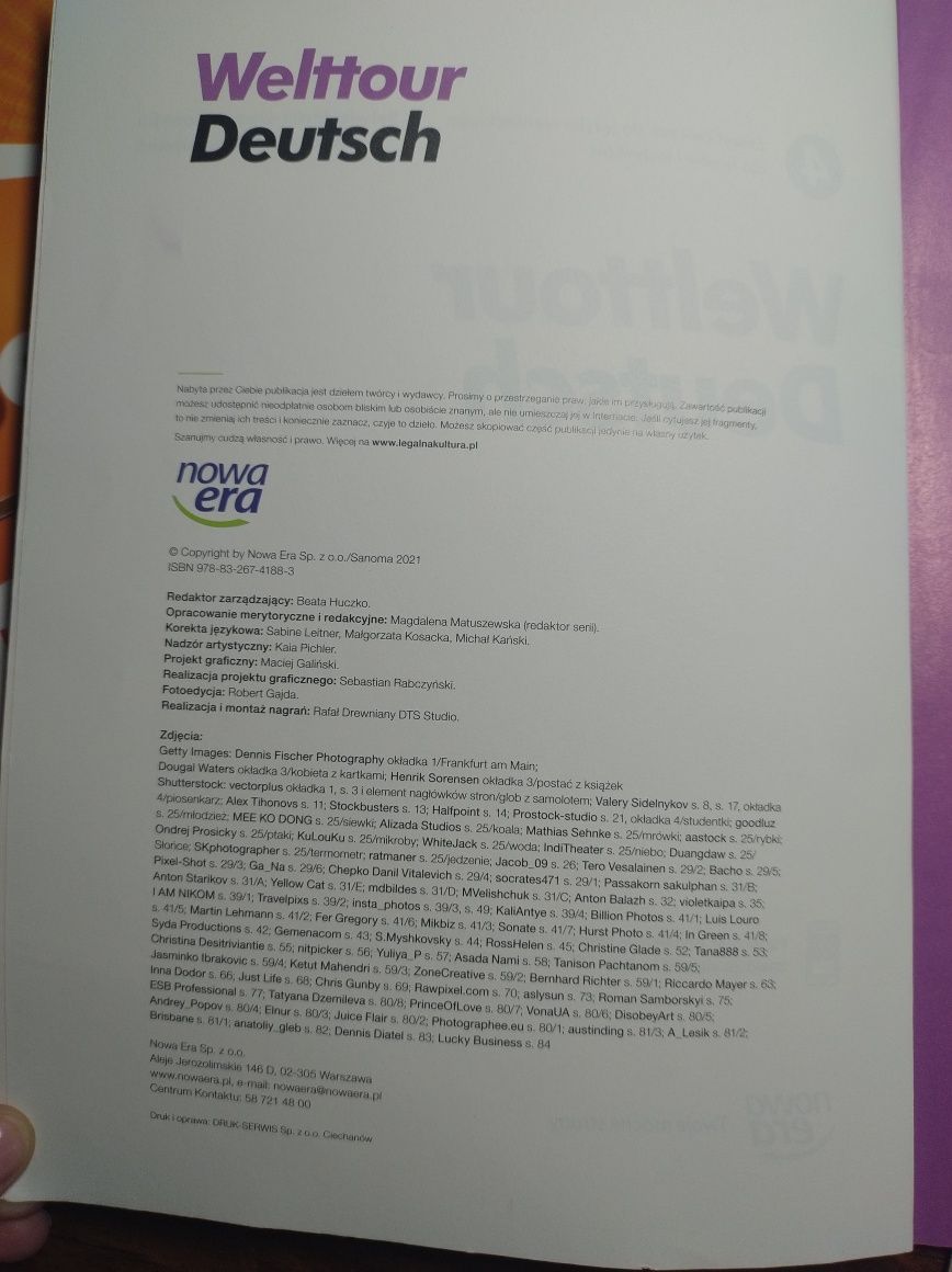 Sprzedam zeszyt ćwiczeń do języka niemieckiego 4