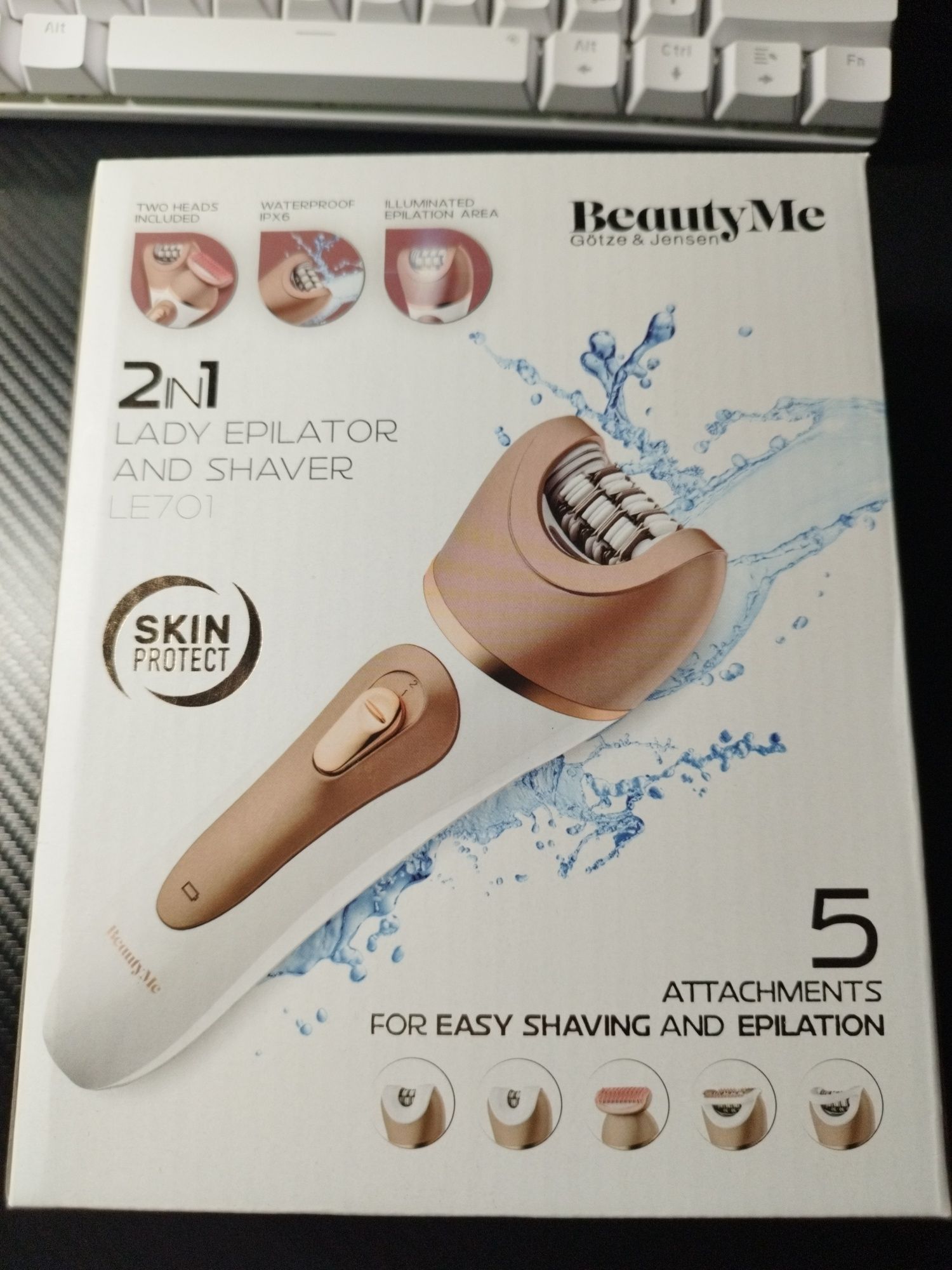 Nowy depilator BeautyMe z paragonem i gwarancją