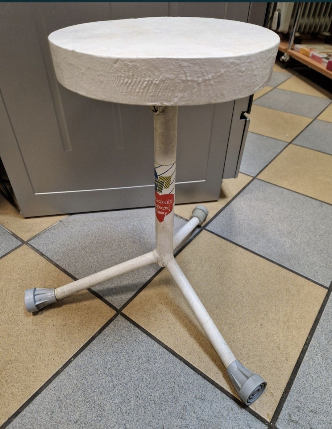 Taboret obrotowy PRL