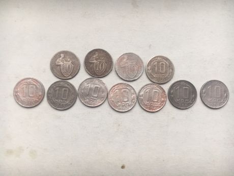 Продам монеты СССР 10 копеек 1931-1957