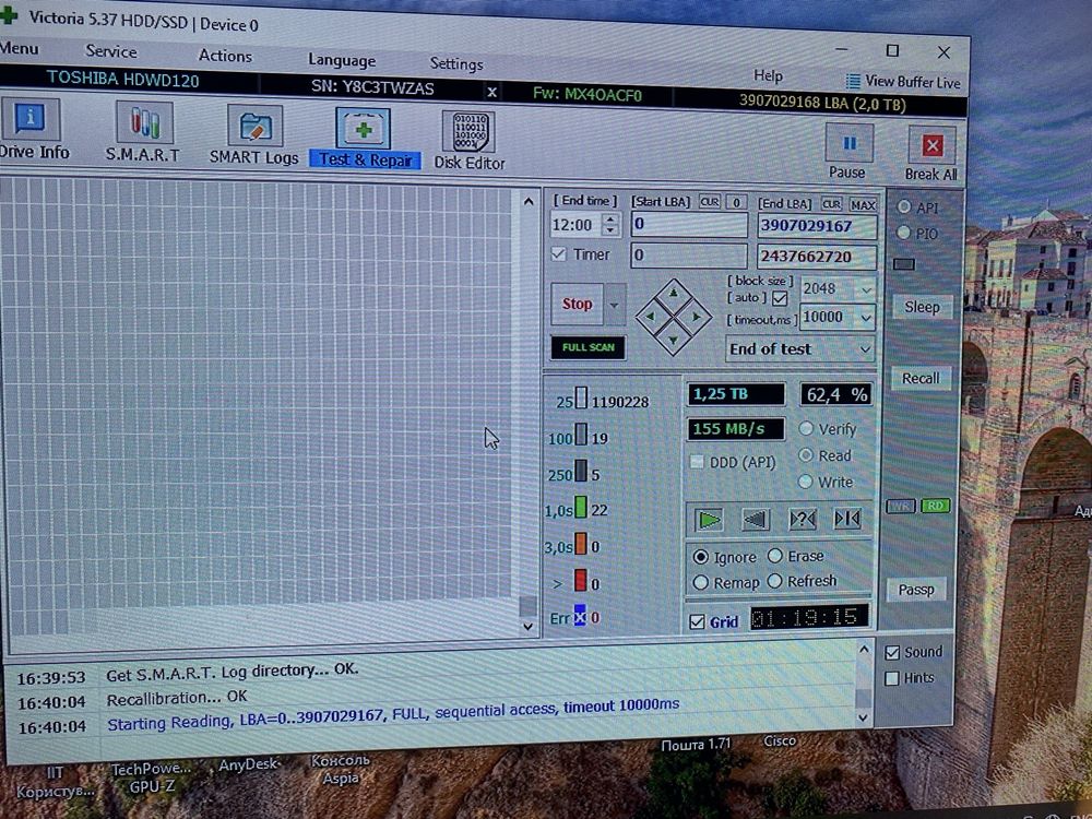 Hdd Toshiba pc p300 2tb + ssd 240gb