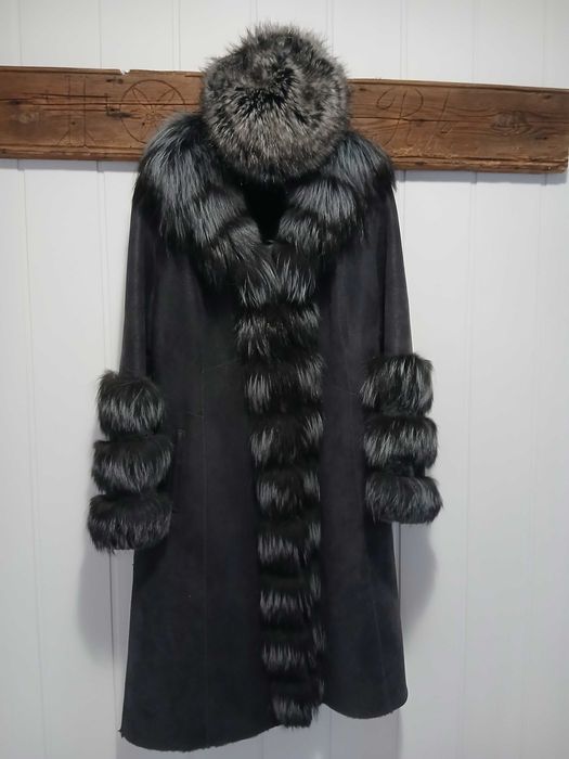 sprzedam elegancki firmowy kożuch damski  roz.42-44
