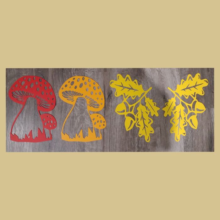 Wycinanki jesienne (4szt.) A4