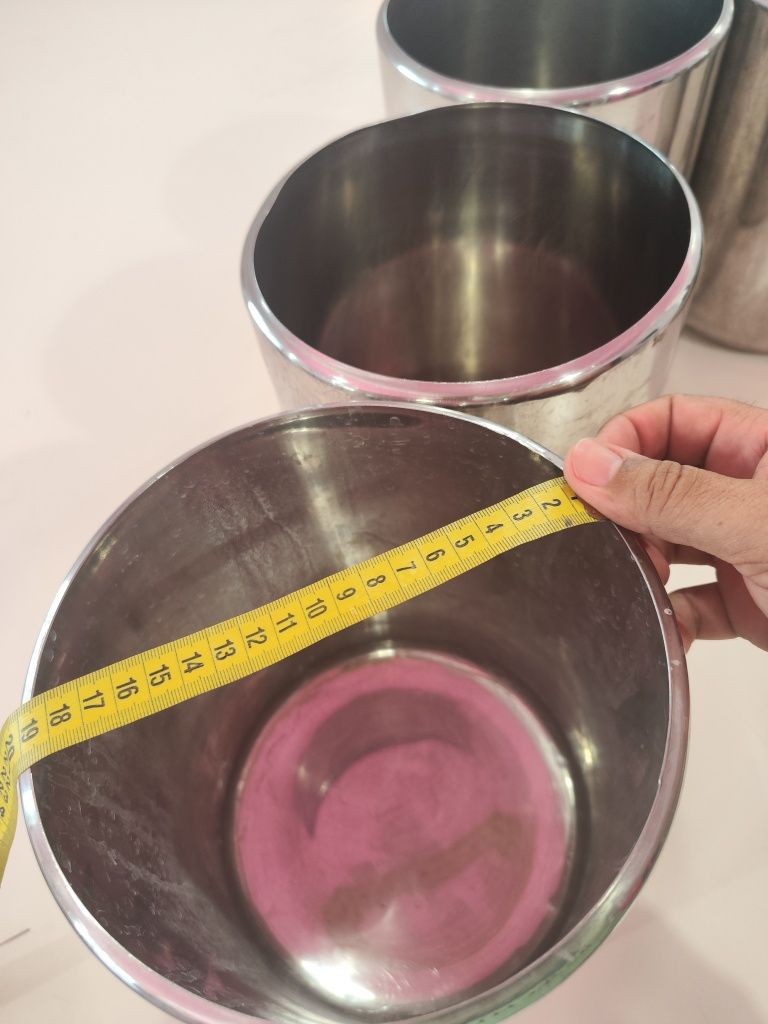 5 recepientes inox