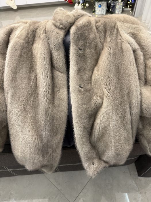 Норкова шуба шубка люкс якість сіра