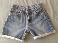 Calções Levi's Levis 525 Ganga escuros tam 24W Tam XS 32
