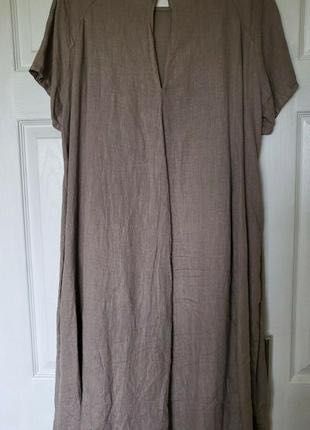 Продам плаття  kit and kaboodle колір мокка пог56-60 см 100%нат льон