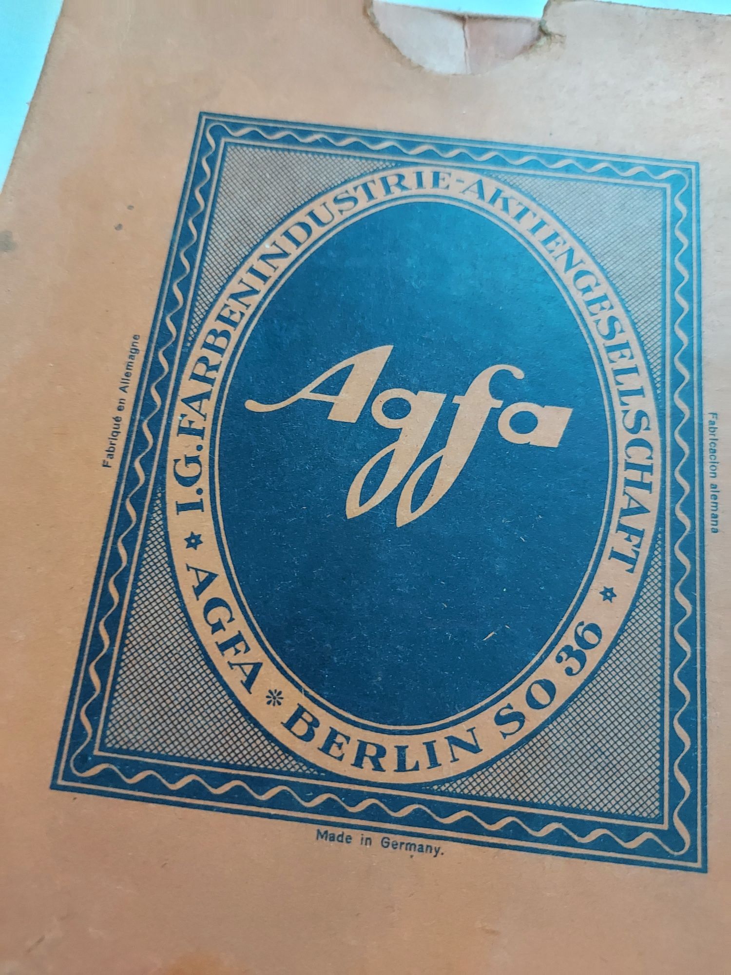 Agfa Brovira-1950 Stare pudelko
