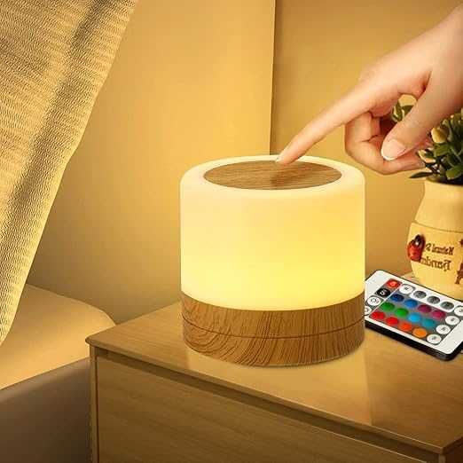 Lampka Nocna Lampka Mini Touch z pilotem kolory funkcja timera NOWA