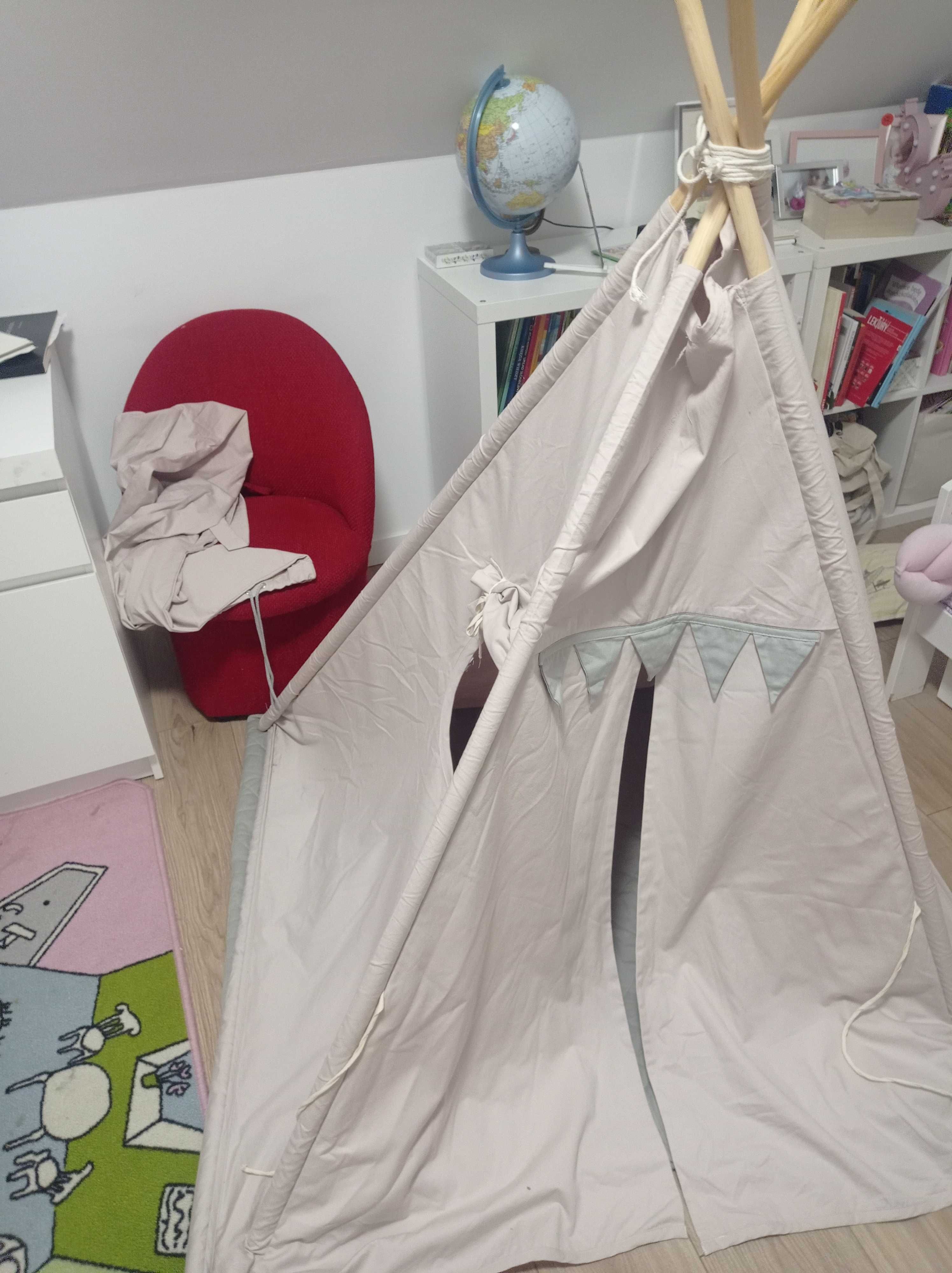 Namiot teepee pudrowy róż tipi