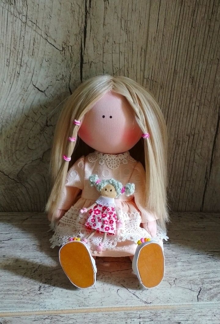 Лялька зі змінним одягом, лялька ручної роботи, кукла ручной работы