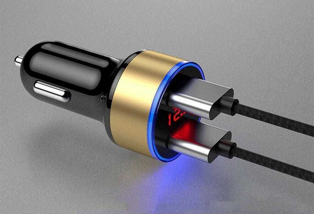 Ładowarka samochodowa 2xUSB 2.4A + 1.5A