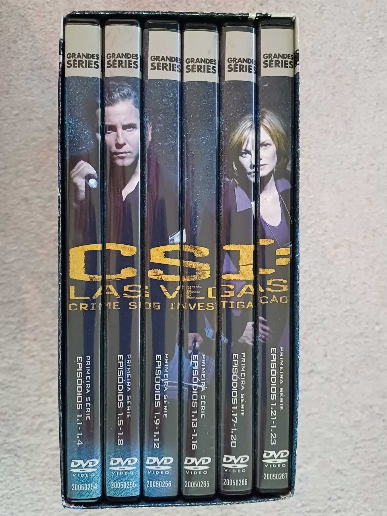 DVDs CSI Las Vegas, temporada 1 da série, coleção 6 DVD,c caixa cartão