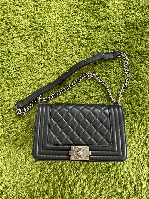 Torebka damska skórzana pikowana czarna