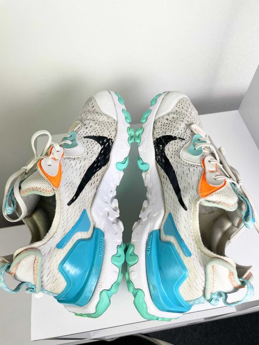 nike react vision gs white total orange як НОВІ!!! кросівки спортивні