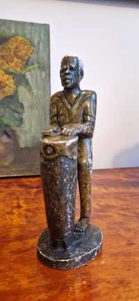 Rzeźba figurka Papa Legba antyk kenia granit/marmur woodoo