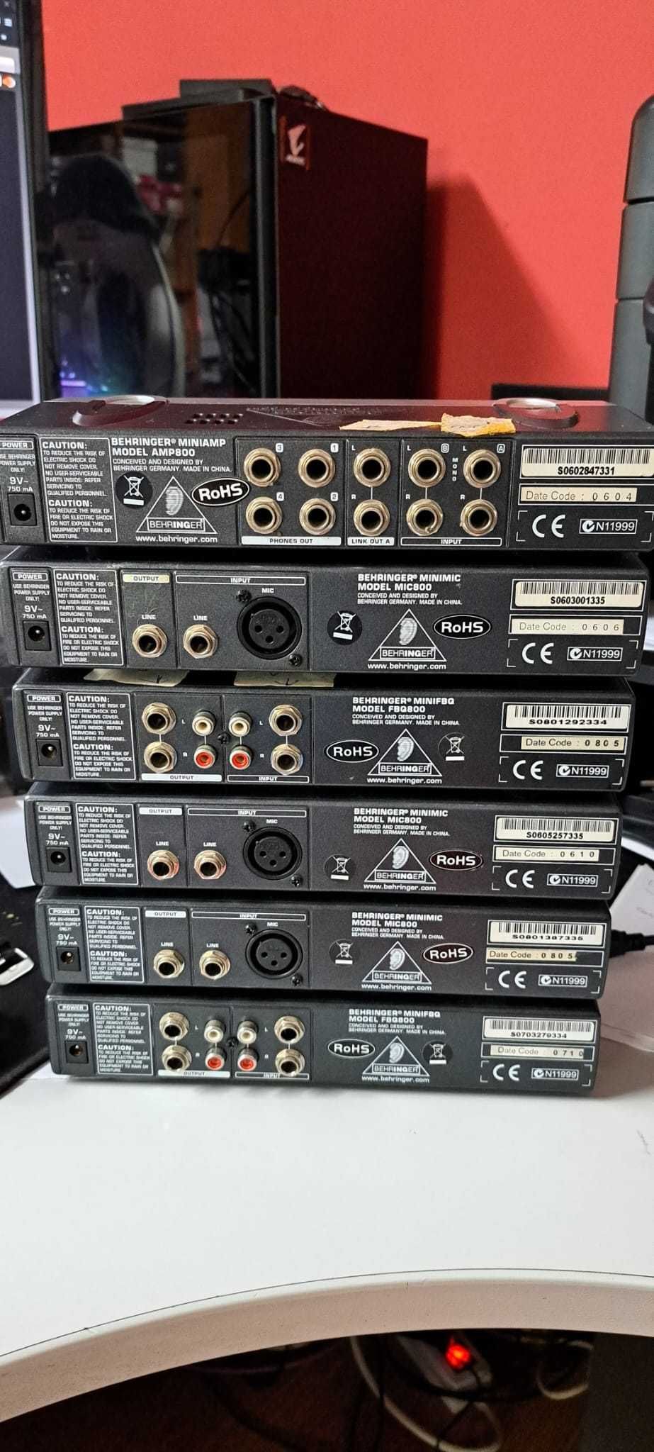 Behringer Mini Amp, Mini Mic, Mini FBQ