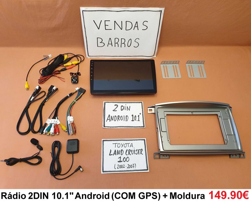 (NOVO) Rádio 2DIN • TOYOTA Land Cruiser • Android GPS • 70/80/90/100